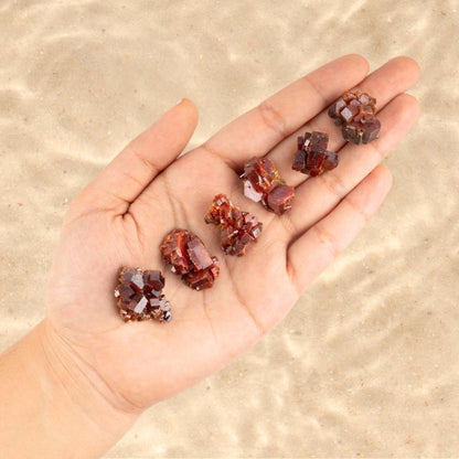 Vanadinite Cluster 1-25 grams, Grade AAA Vanadinite Specimens, Moroccan Vanadinite Red, Chakra Healing, Natural Raw Healing Crystals & Decor