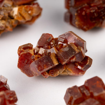 Vanadinite Cluster 1-25 grams, Grade AAA Vanadinite Specimens, Moroccan Vanadinite Red, Chakra Healing, Natural Raw Healing Crystals & Decor