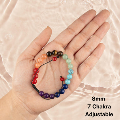 7 Chakra Healing Crystals Bracelet, Bead Bracelets for Women Men, Crystal Jewelry, Natural Gemstone, Energy Crystal, Spiritual Bracelet