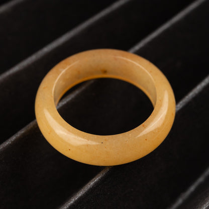 Healing Crystal Rings, Natural Stone Solid Bands, Jewelry Gifts, Energy Crystals, Minimalist Rings, US Sizes 7–10, 18 Natural Crystals
