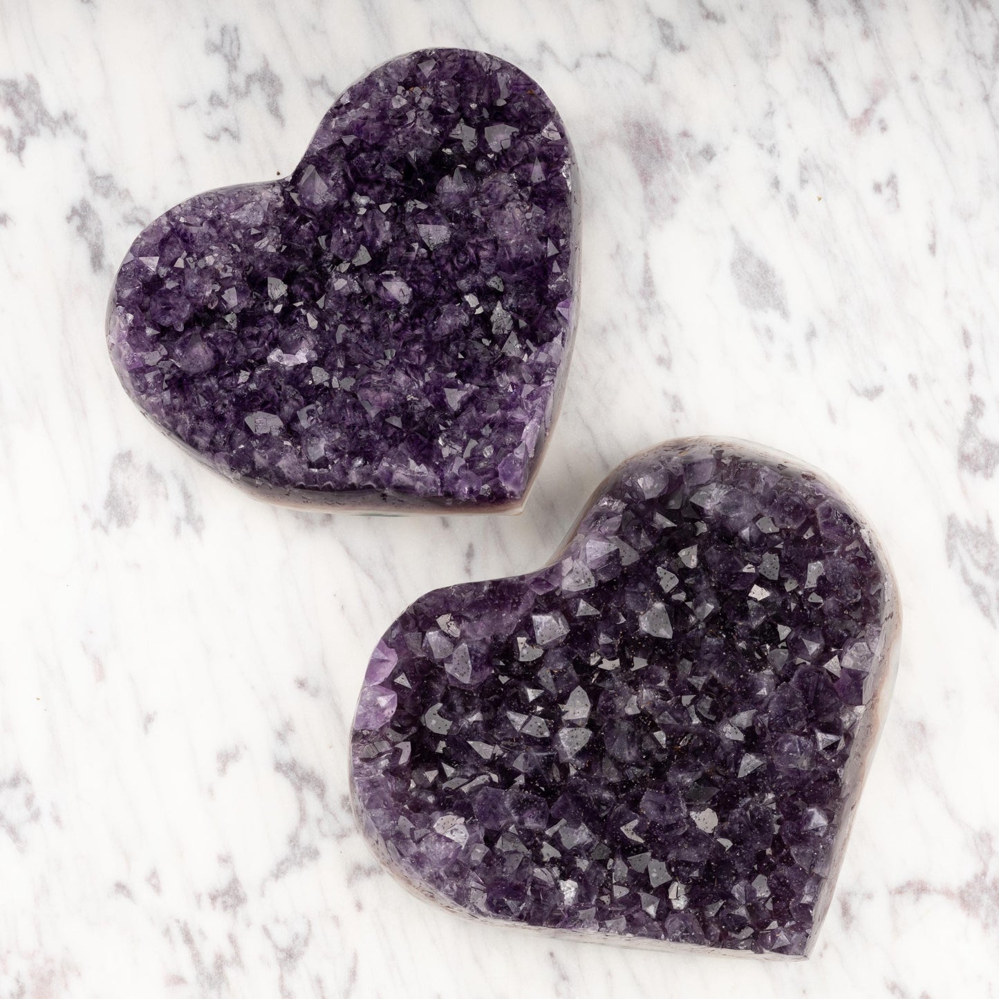 Large Amethyst Heart Cluster Healing Crystals, AAA Quality Natural Raw Amethyst Cluster, Purple Amethyst Geode, Spiritual & Meditation Gifts