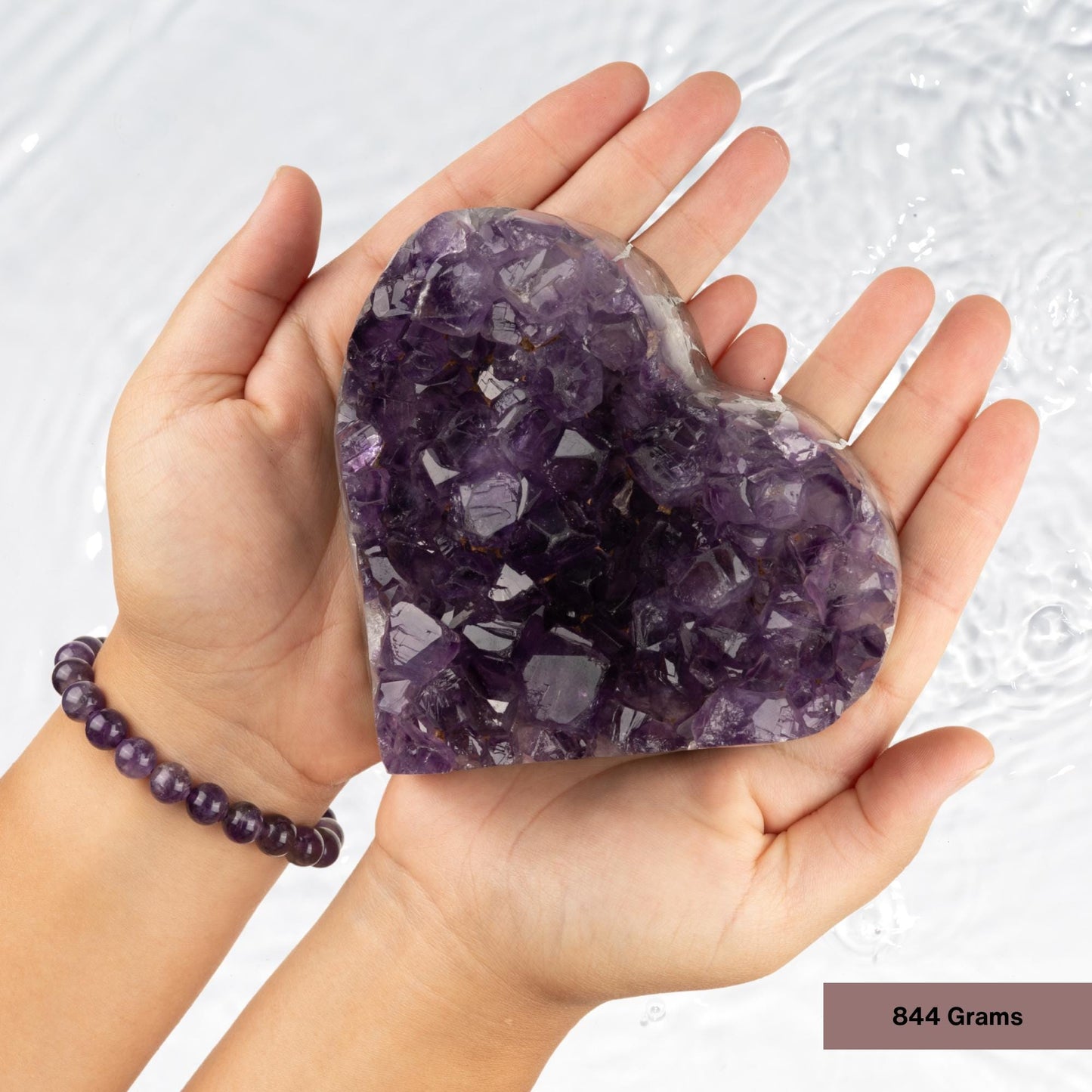 Large Amethyst Heart Cluster Healing Crystals, AAA Quality Natural Raw Amethyst Cluster, Purple Amethyst Geode, Spiritual & Meditation Gifts