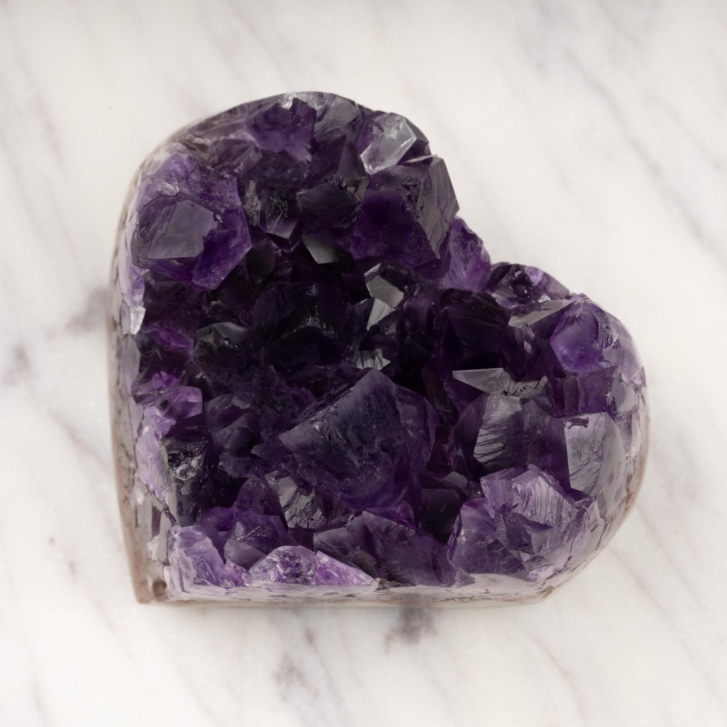 Natural Amethyst Heart Cluster Healing Crystals, AAA Quality Raw Amethyst Cluster, Purple Amethyst Geode, Spiritual Decor & Meditation Gifts