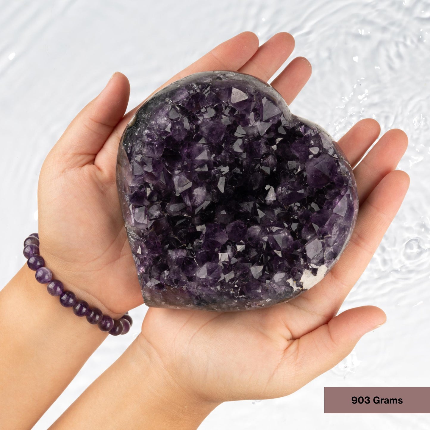 Large Amethyst Heart Cluster Healing Crystals, AAA Quality Natural Raw Amethyst Cluster, Purple Amethyst Geode, Spiritual & Meditation Gifts