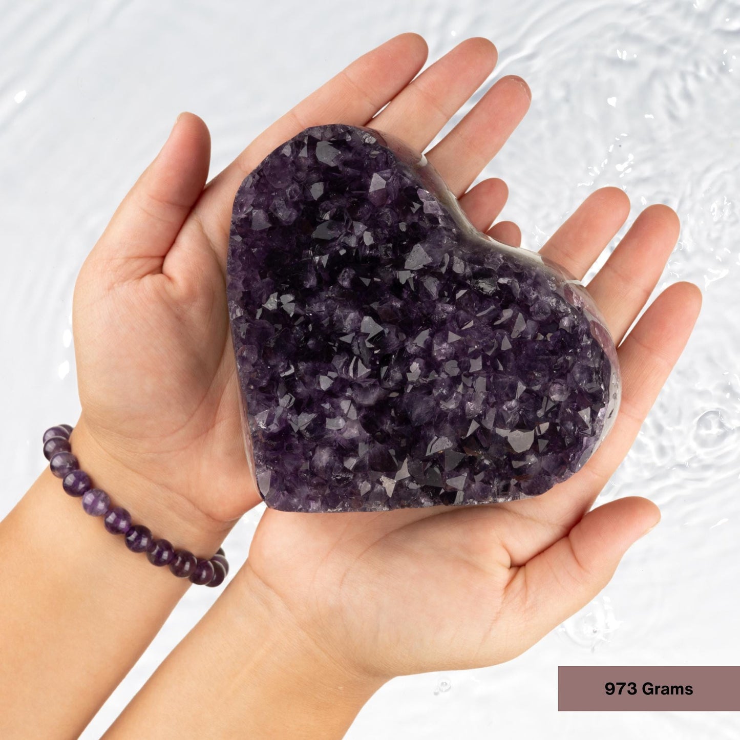 Large Amethyst Heart Cluster Healing Crystals, AAA Quality Natural Raw Amethyst Cluster, Purple Amethyst Geode, Spiritual & Meditation Gifts