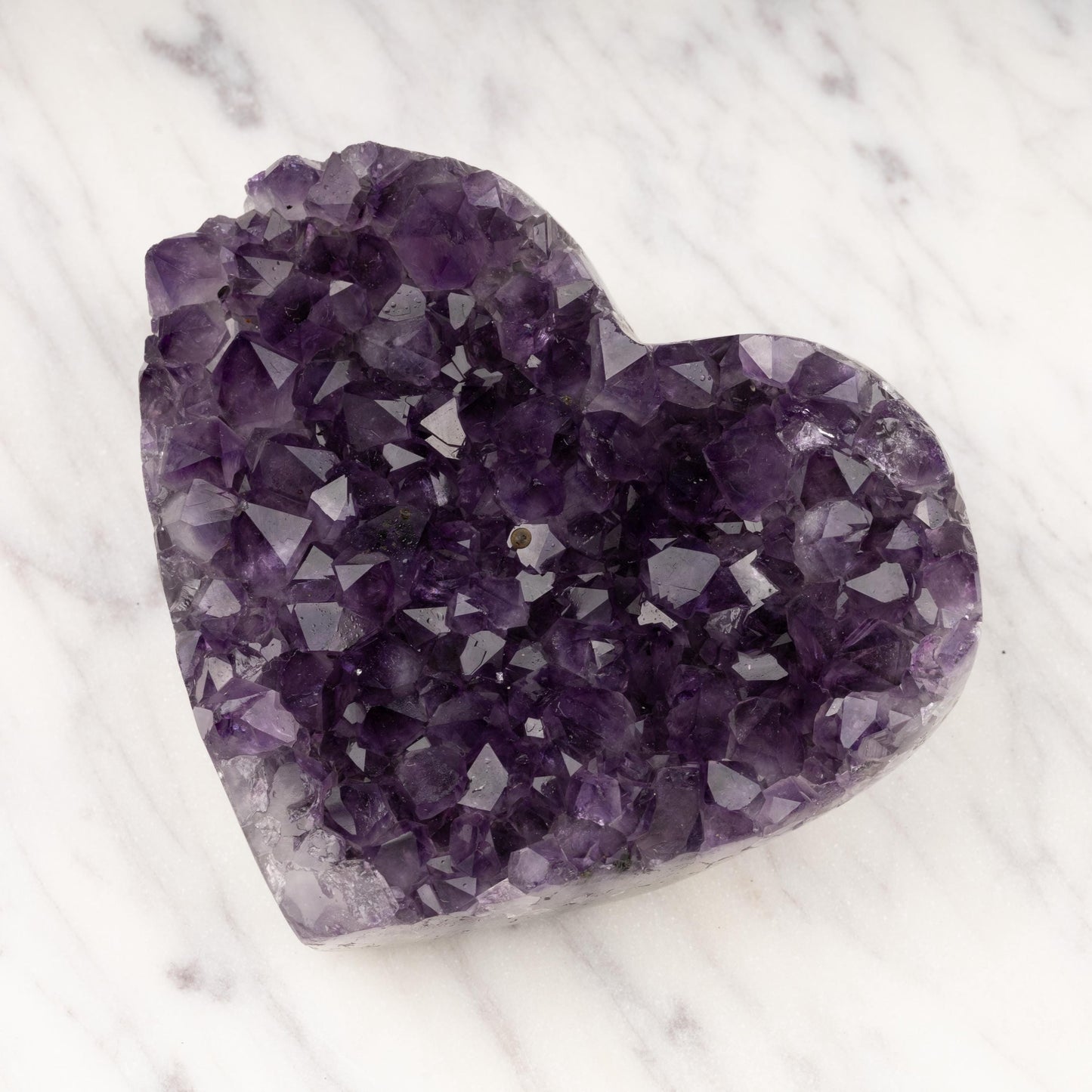 Natural Amethyst Heart Cluster Healing Crystals, AAA Quality Raw Amethyst Cluster, Purple Amethyst Geode, Spiritual Decor & Meditation Gifts