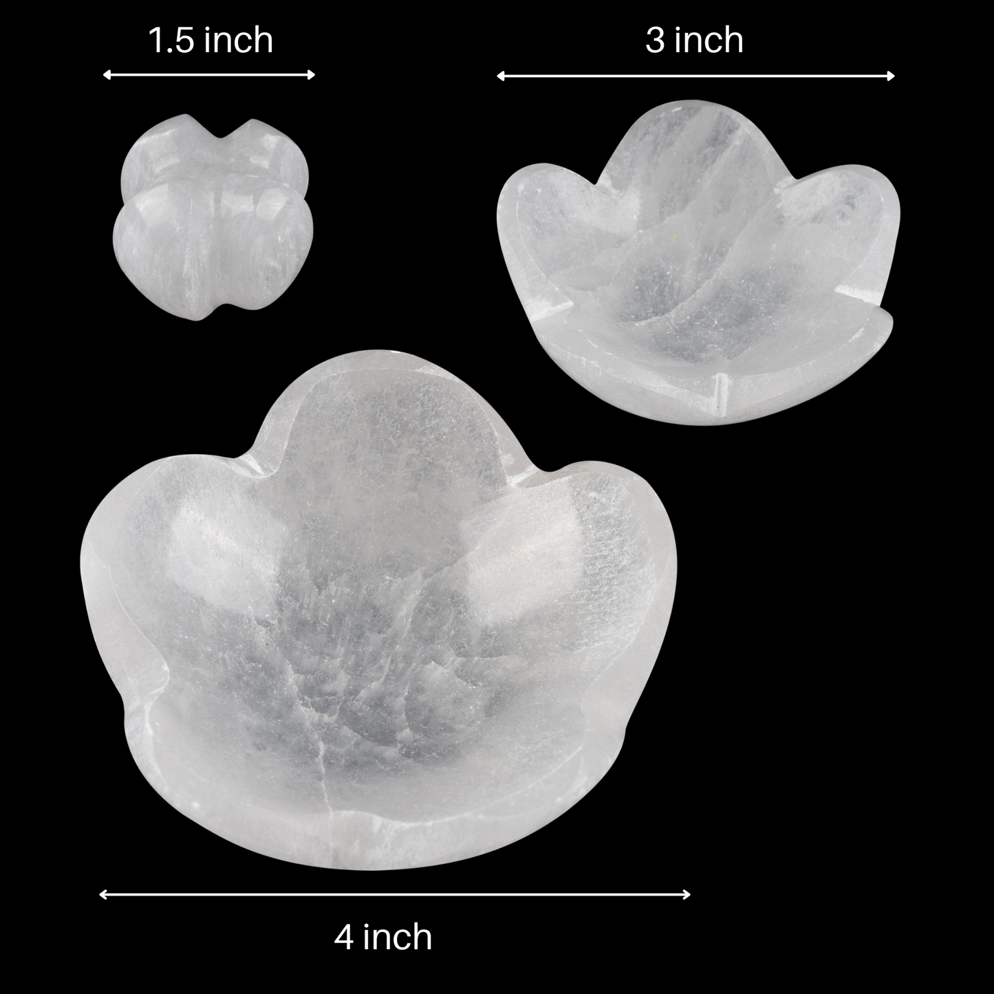 Lotus Flower Selenite Bowl, Selenite Crystal Cleansing Bowl, Healing Crystals & Stones, Spiritual Crystal Decor