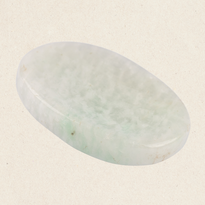 Amazonite Worry Stone for Anxiety Relief, Healing Crystals & Natural Energy Healing Thumb Stone, Perfect Meditation & Spiritual Gift