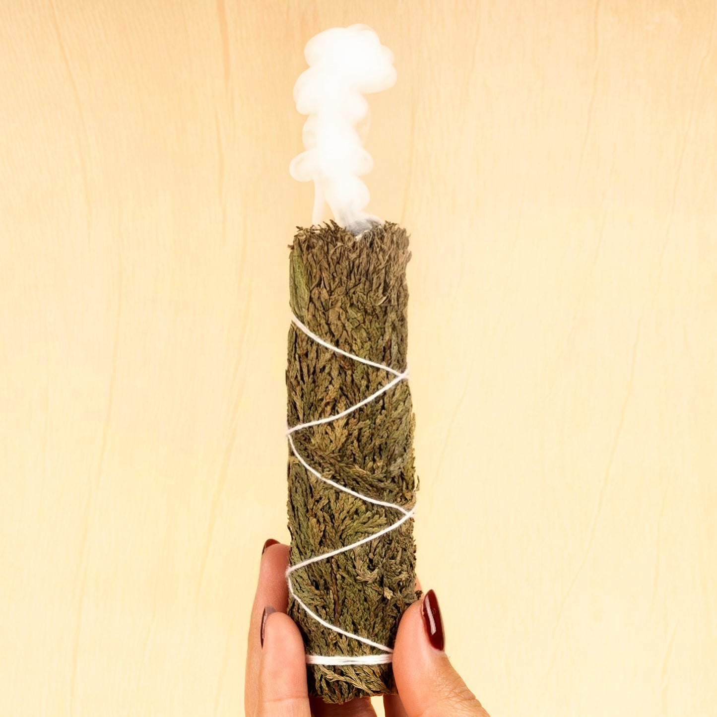 Cedar Smudge Stick – 4” Cedar Bundle for Home Cleansing, Energy Healing, Meditation, Reiki, and Clearing Negative Energy- Includes Smudging Guide