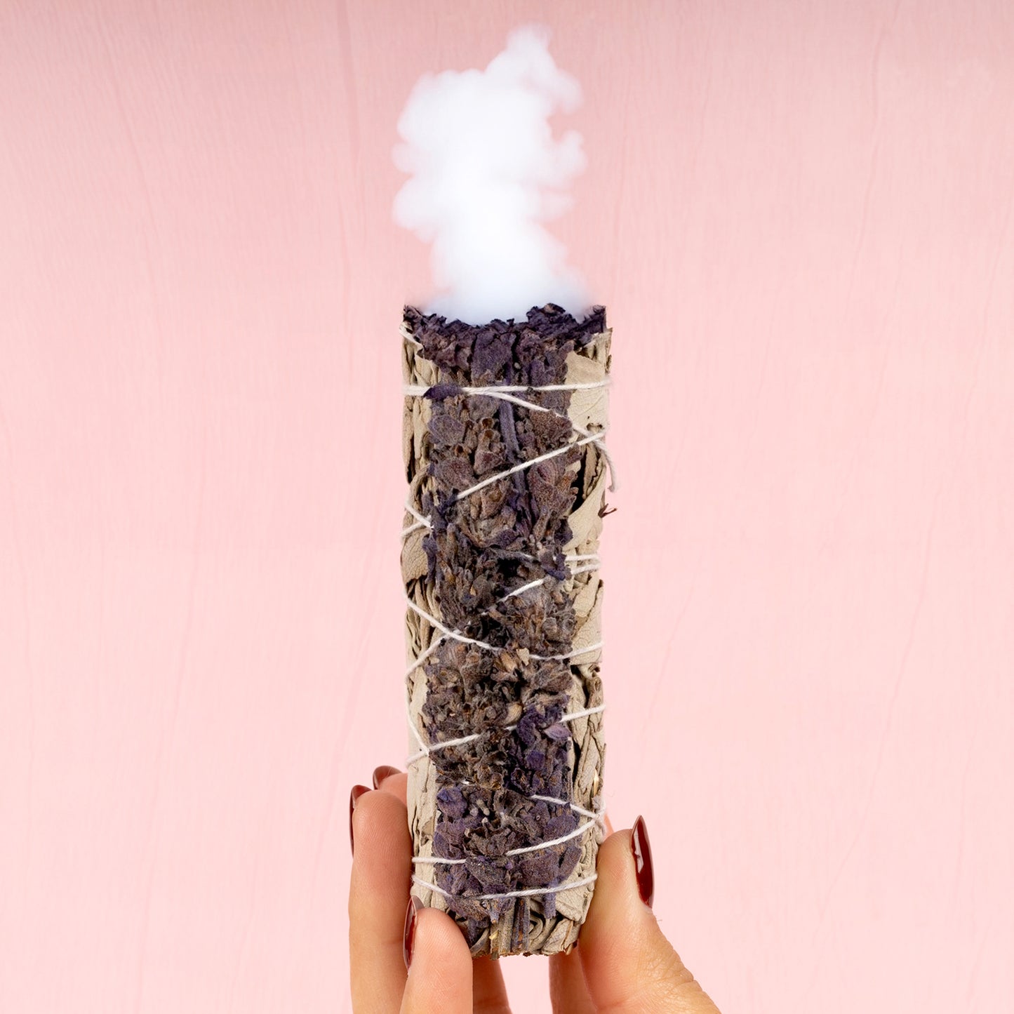 Lavender Sage Smudge Stick – 4” Lavender Bundle for Home Cleansing, Energy Healing, Meditation, Reiki, and Clearing Negative Energy- Includes Smudging Guide