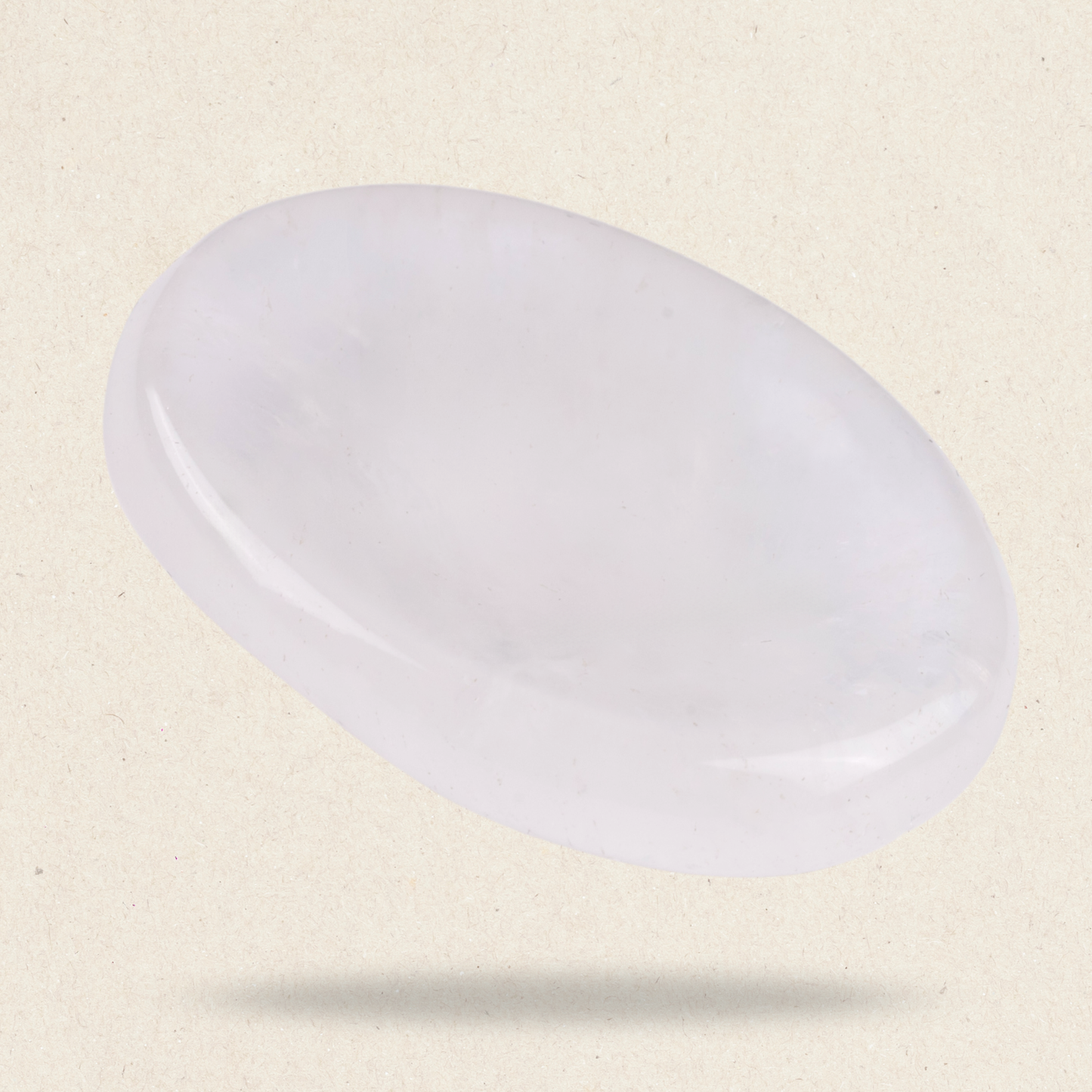 Clear Quartz Worry Stone for Anxiety Relief, Healing Crystals & Natural Energy Healing Thumb Stone, Perfect Meditation & Spiritual Gift