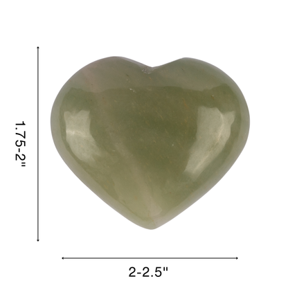 Green Aventurine Heart Palm Stone Crystal - Natural Healing Stone for Anxiety Relief & Meditation - Polished Green Aventurine Worry Stone - Spiritual Gift