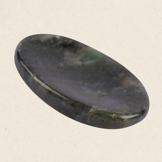 Labradorite Worry Stone for Anxiety Relief, Healing Crystals & Natural Energy Healing Thumb Stone, Perfect Meditation & Spiritual Gift