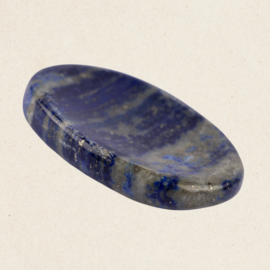 Lapis Lazuli Worry Stone for Anxiety Relief, Healing Crystals & Natural Energy Healing Thumb Stone, Perfect Meditation & Spiritual Gift