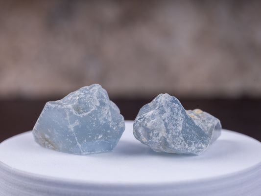 Celestite Raw Crystal Stone - Healing Crystals and Stones for Meditation, Reiki, and Chakra Decor - Spiritual Gifts for Women, Men - Reiki Supplies and Zen Decor