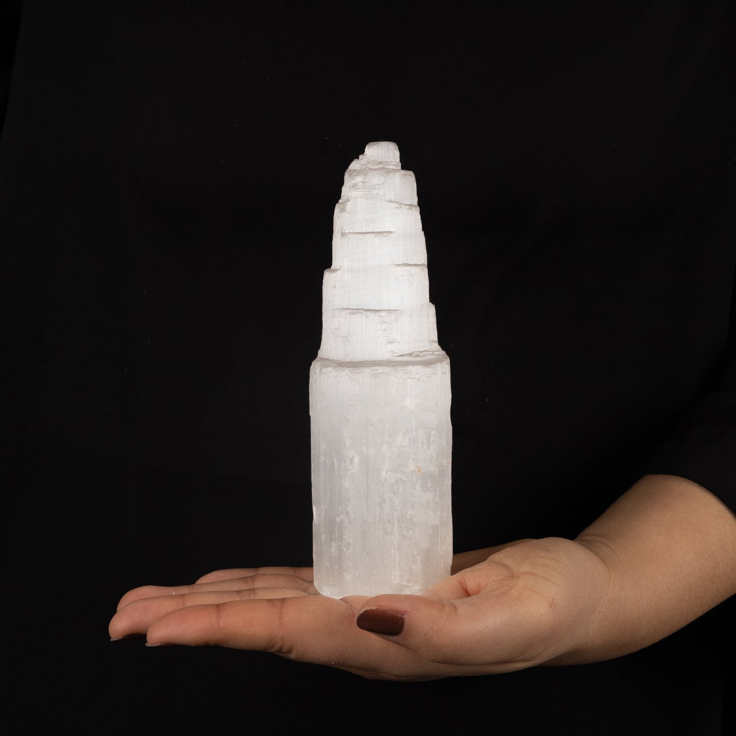 Selenite Towers, Mini Selenite Tower, Selenite, Charging Selenite, Charging Stone, Dream Stone, Crown Chakra, Meditation, 2.5", 4", 6" or 8"