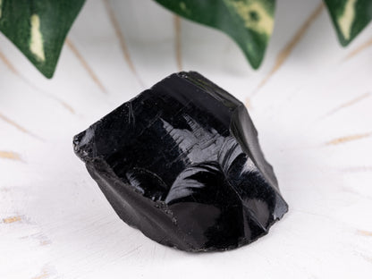 Black Obsidian Raw Crystal Stone - Healing Crystals and Stones for Meditation, Reiki, and Chakra Decor - Spiritual Gifts for Women, Men - Reiki Supplies and Zen Decor