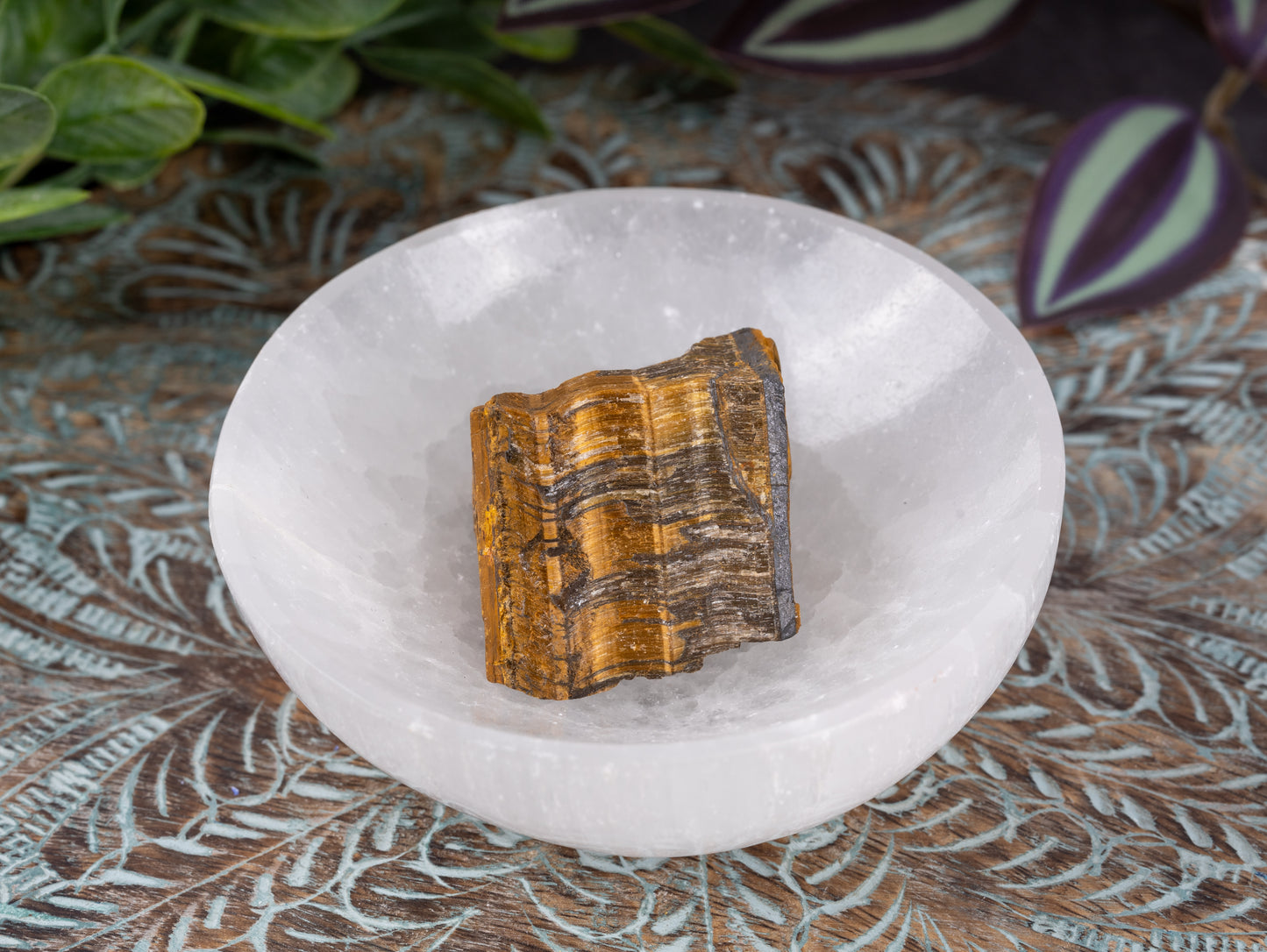 Tigers Eye Raw Crystal Stone - Healing Crystals and Stones for Meditation, Reiki and Chakra Decor - Spiritual Gifts for Women, Men - Reiki Supplies and Zen Decor