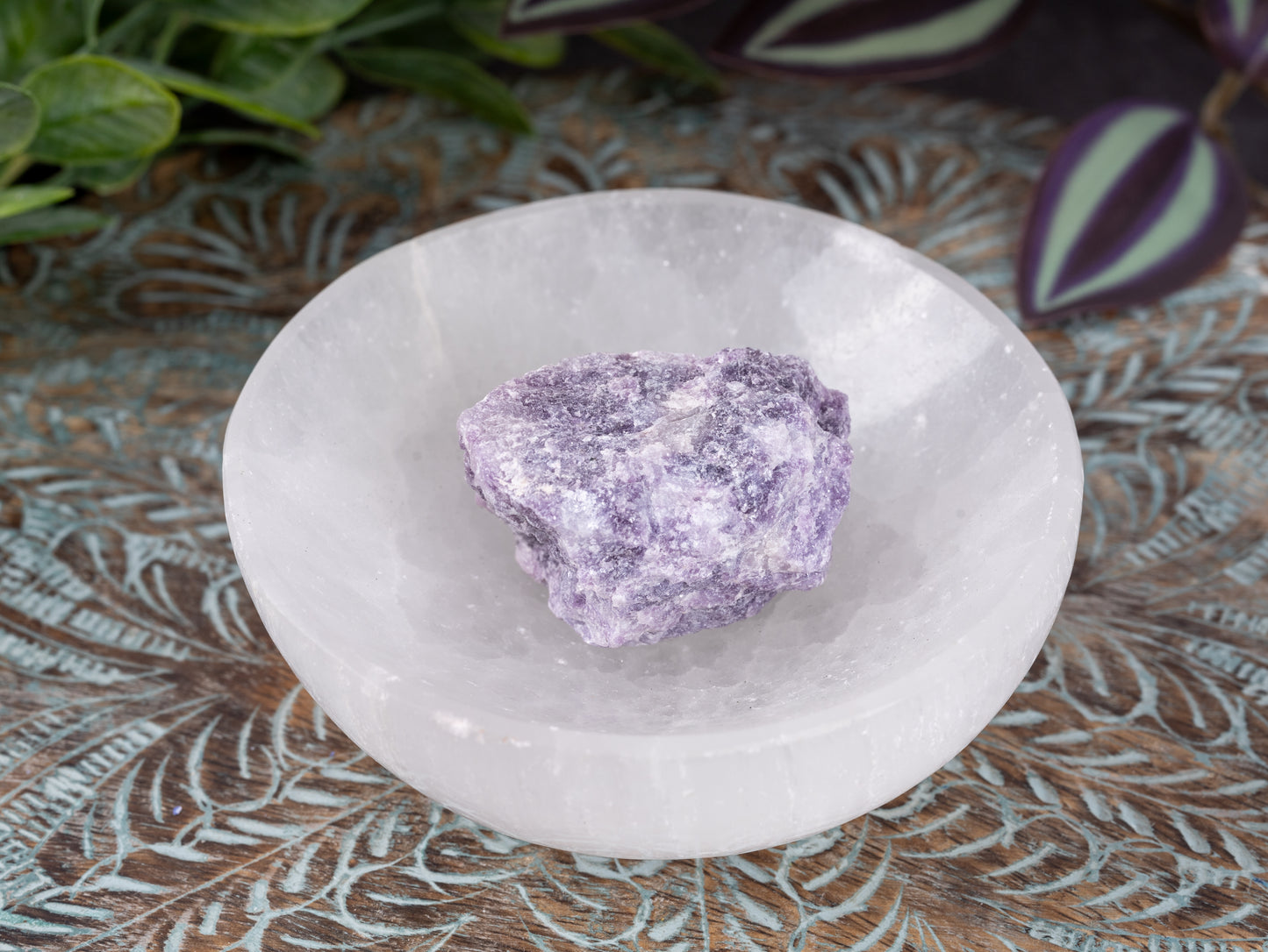 Lepidolite Raw Crystal Stone - Healing Crystals and Stones for Meditation, Reiki, and Chakra Decor - Spiritual Gifts for Women, Men - Reiki Supplies and Zen Decor