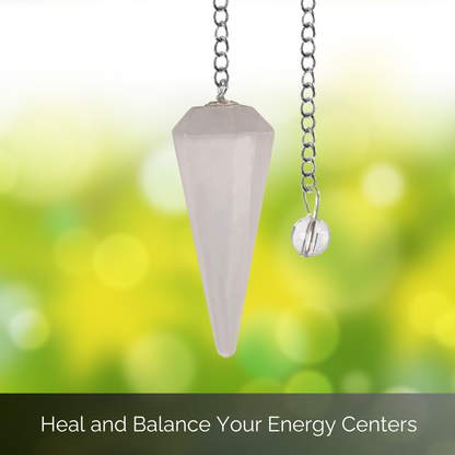 Selenite Pendulum Crystal Divination Tools — Dowsing Pendulum Crystal with Crystal Ball for Meditation, Chakra Healing, Energy Work, Reiki, and Crystal Grid
