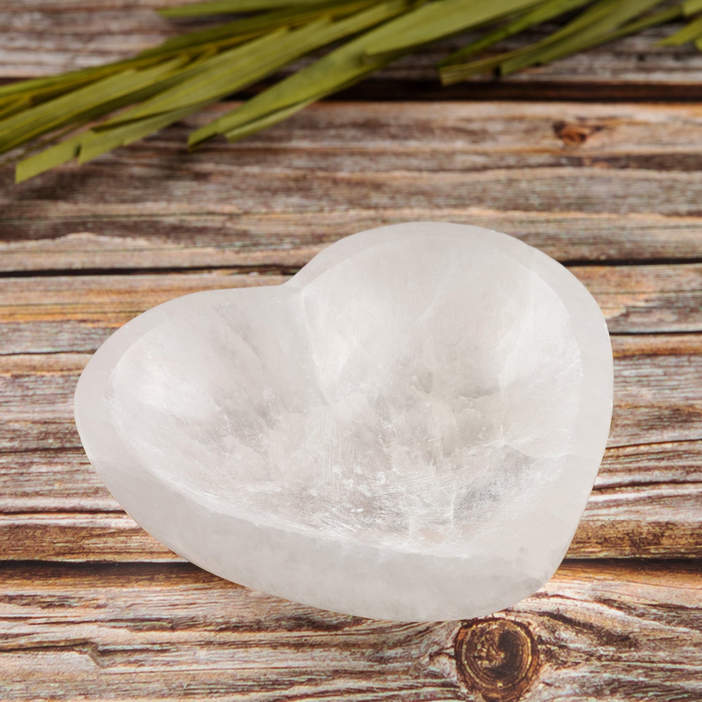 Selenite Bowl Heart Shape, Selenite Crystal Cleansing Bowl, Healing Crystals & Stones, Spiritual Crystal Decor