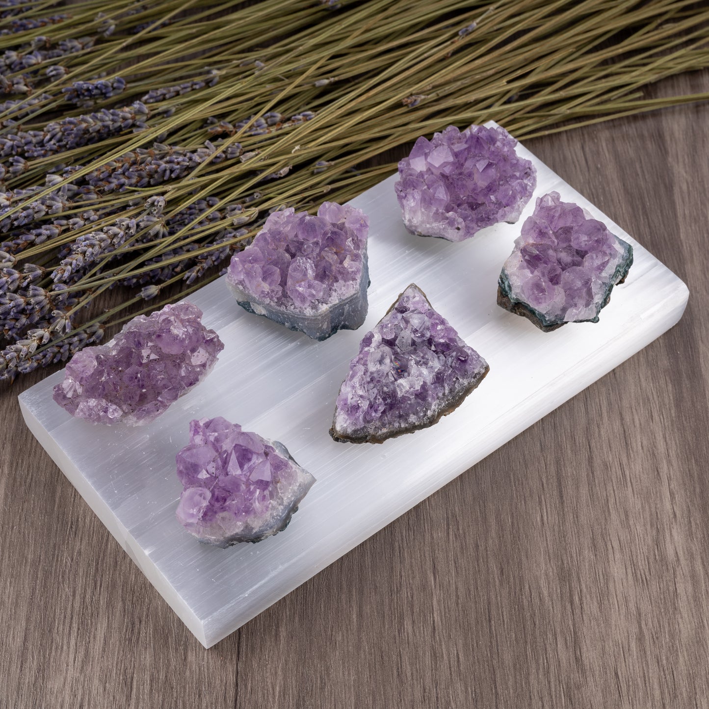 Amethyst Cluster Crystals and Healing Stones - Enhance Your Meditation, Balance Chakras, and Elevate Your Space with Crystal Decor- Ideal Spiritual Gift, Reiki Supplies, and Meditation Companion