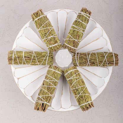 Rosemary Smudge Stick – 4” Rosemary Bundle for Home Cleansing, Energy Healing, Meditation, Reiki, and Clearing Negative Energy- Includes Smudging Guide