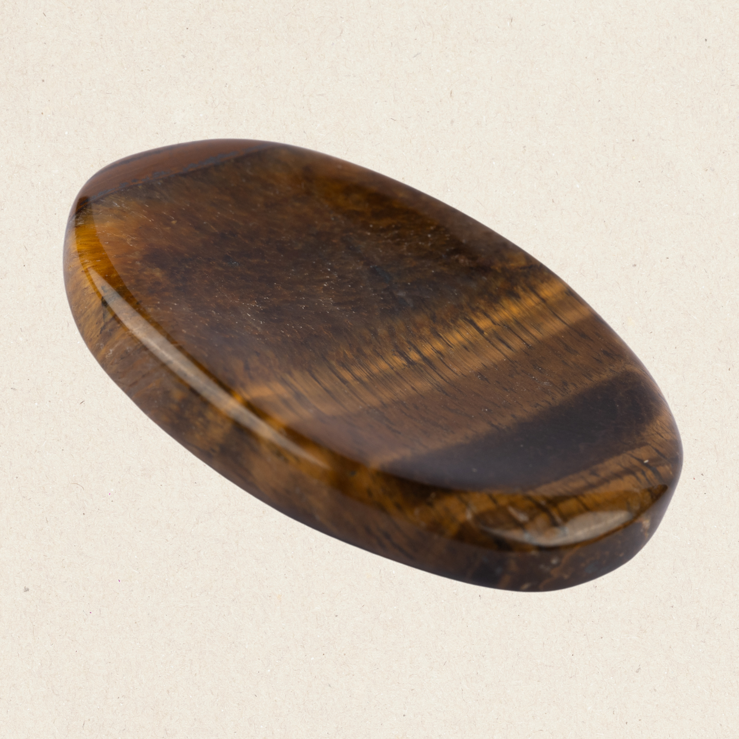 Tiger Eye Worry Stone for Anxiety Relief, Healing Crystals & Natural Energy Healing Thumb Stone, Perfect Meditation & Spiritual Gift