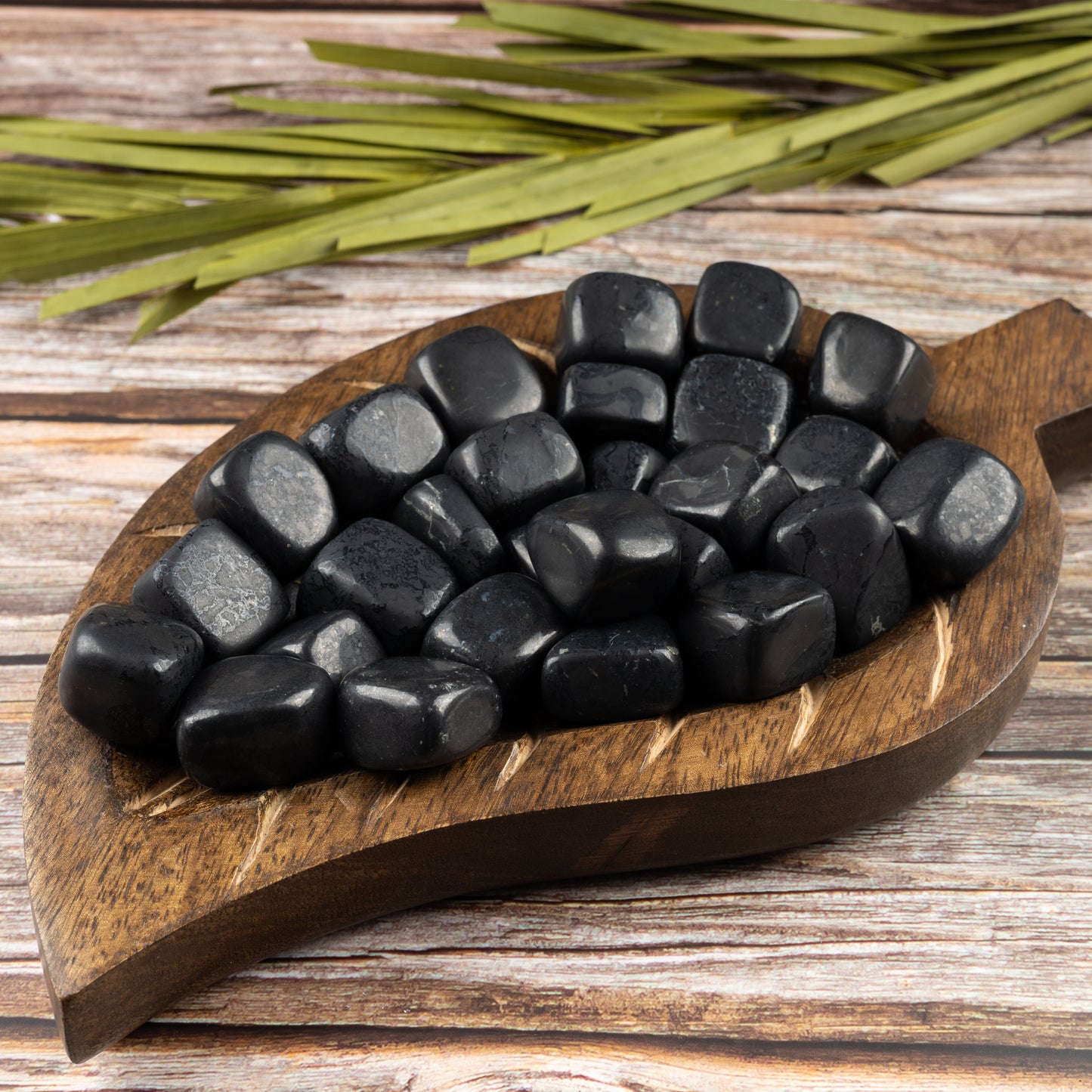 Shungite Crystal Tumble Stone - Authentic Polished Stone for Meditation, Spiritual Gifts, Chakra Healing, Reiki, & Energy Work