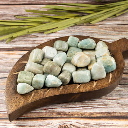 Aquamarine Crystal Tumble Stone - Authentic Polished Stone for Meditation, Spiritual Gifts, Chakra Healing, Reiki, & Energy Work