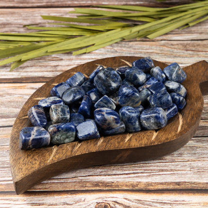 Sodalite Crystal Tumble Stone - Authentic Polished Stone for Meditation, Spiritual Gifts, Chakra Healing, Reiki, & Energy Work