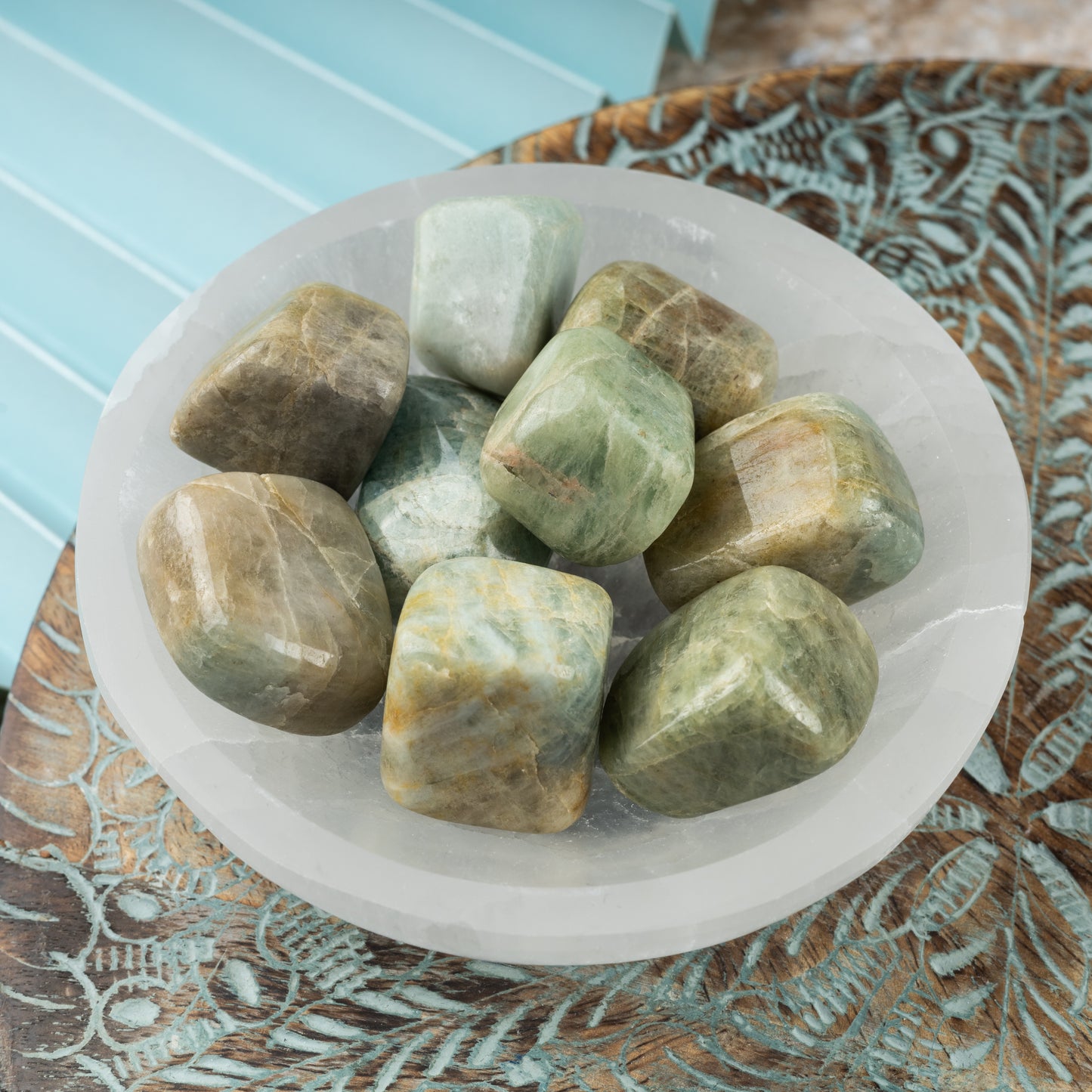 Aquamarine Crystal Tumble Stone - Authentic Polished Stone for Meditation, Spiritual Gifts, Chakra Healing, Reiki, & Energy Work