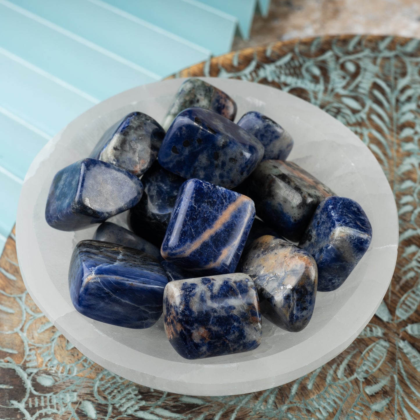 Sodalite Crystal Tumble Stone - Authentic Polished Stone for Meditation, Spiritual Gifts, Chakra Healing, Reiki, & Energy Work