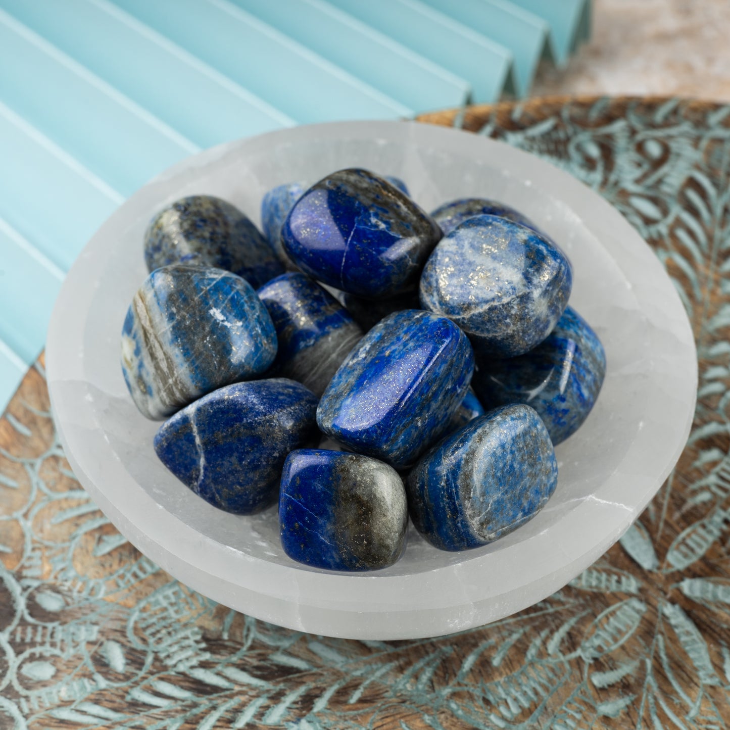 Lapis Lazuli Crystal Tumble Stone - Authentic Polished Stone for Meditation, Spiritual Gifts, Chakra Healing, Reiki, & Energy Work