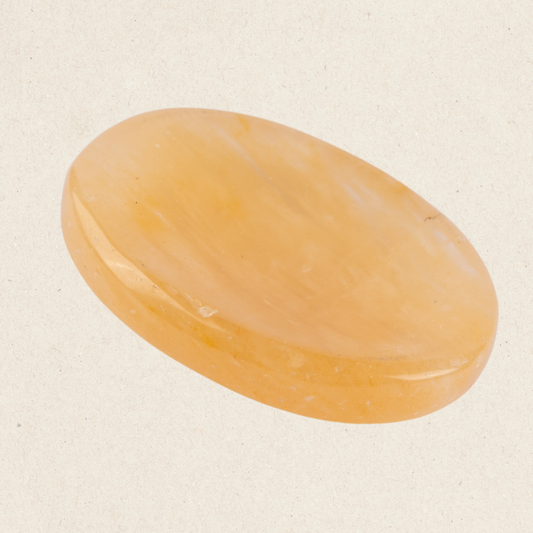 Yellow Aventurine Worry Stone for Anxiety Relief, Healing Crystals & Natural Energy Healing Thumb Stone, Perfect Meditation & Spiritual Gift