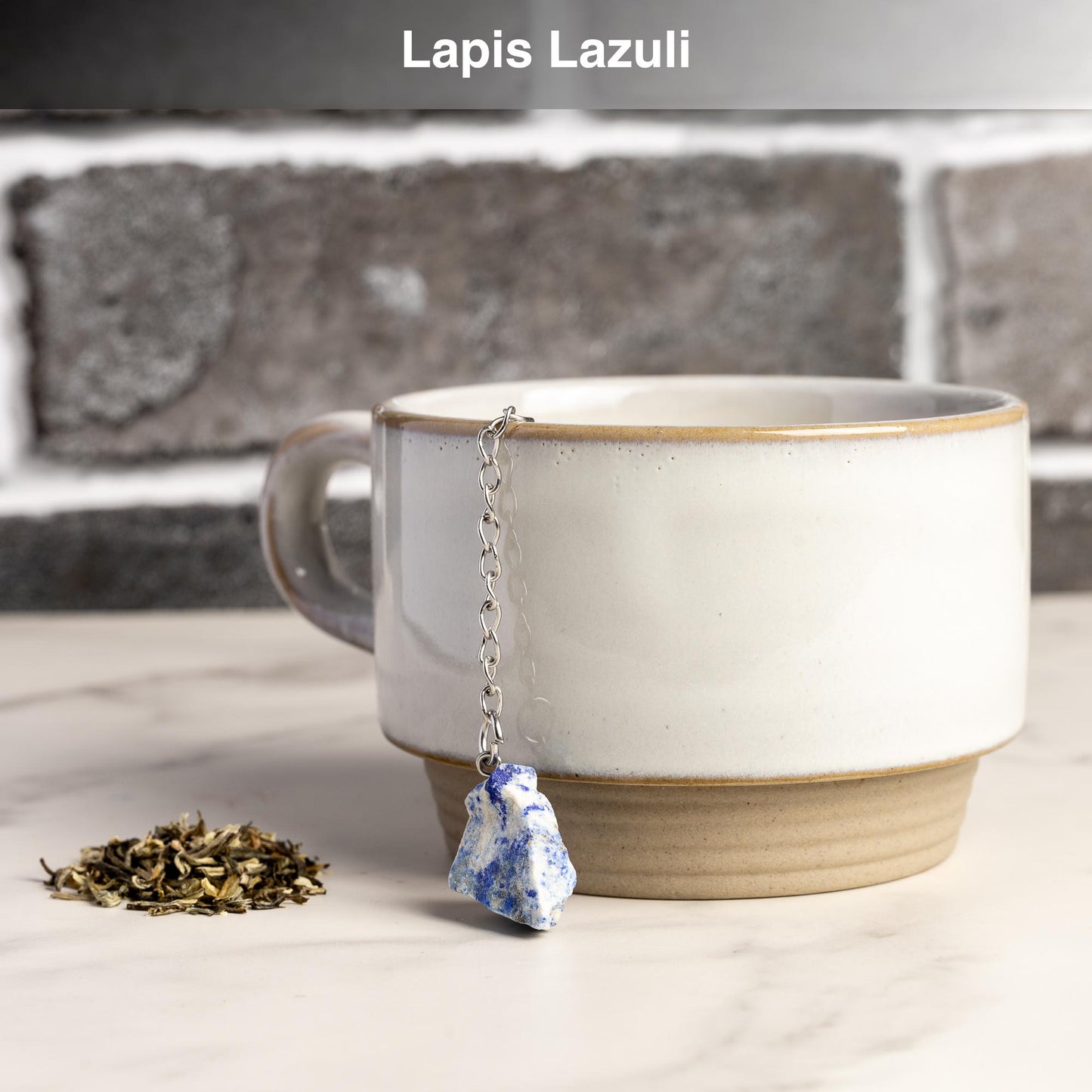 Raw Crystal Tea Infuser, Loose Leaf Tea Steeper with Natural Stone, Tea Lover Gift, Rough Crystal Tea Ball, Amethyst, Rose Quartz & More