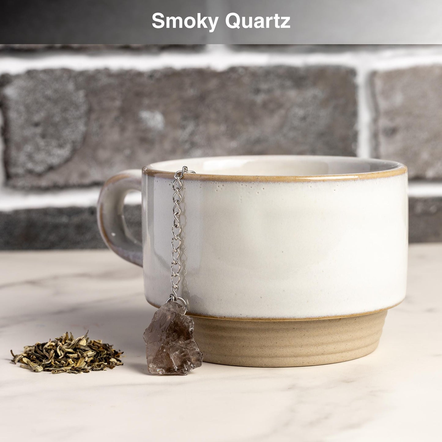 Raw Crystal Tea Infuser, Loose Leaf Tea Steeper with Natural Stone, Tea Lover Gift, Rough Crystal Tea Ball, Amethyst, Rose Quartz & More