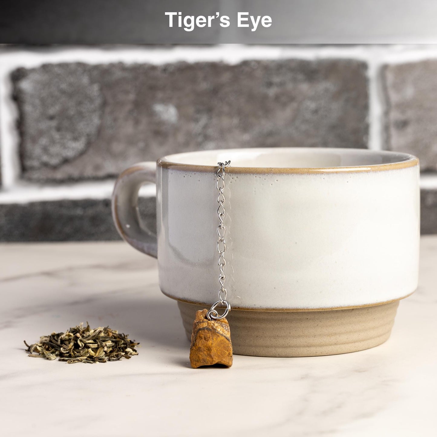 Raw Crystal Tea Infuser, Loose Leaf Tea Steeper with Natural Stone, Tea Lover Gift, Rough Crystal Tea Ball, Amethyst, Rose Quartz & More