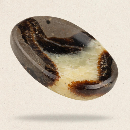 Septarian Worry Stone for Anxiety Relief, Healing Crystals and Natural Energy Healing Thumb Stone, Perfect Meditation & Spiritual Gift