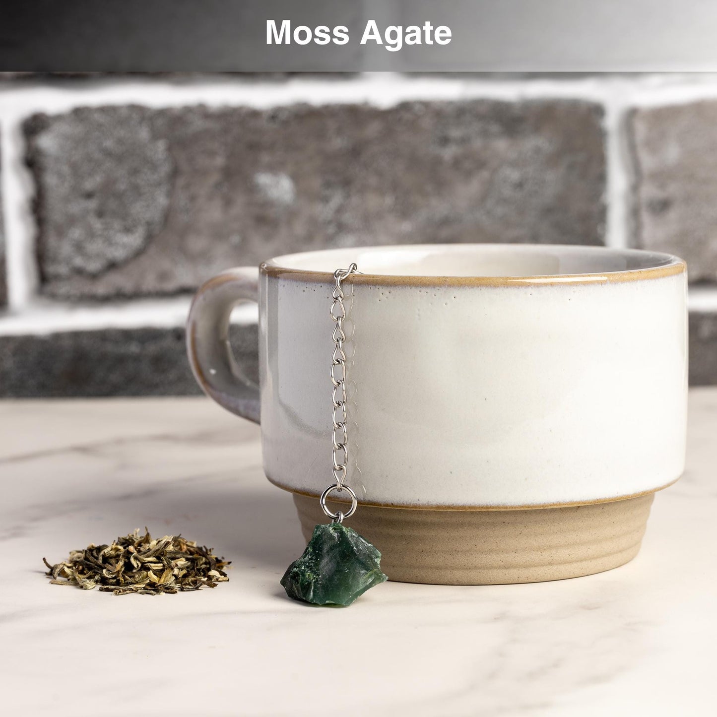 Raw Crystal Tea Infuser, Loose Leaf Tea Steeper with Natural Stone, Tea Lover Gift, Rough Crystal Tea Ball, Amethyst, Rose Quartz & More