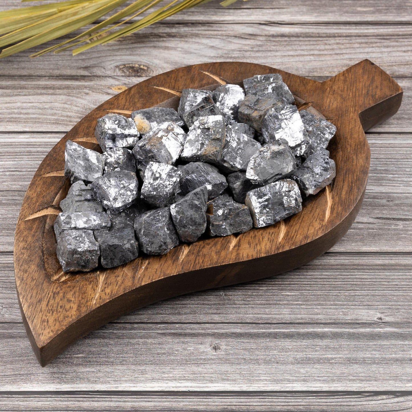 Galena Raw Stone Crystal Specimen, Natural Metallic Mineral Chunk, 0.75–1.25 Inch Collector Piece, Grounding Display Crystal