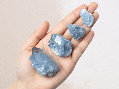 Natural Celestite Crystal Cluster, Raw Blue Celestite Stone, Mineral Specimen, Crystal Decor, Crystal Lovers Gift, Multiple Sizes Available