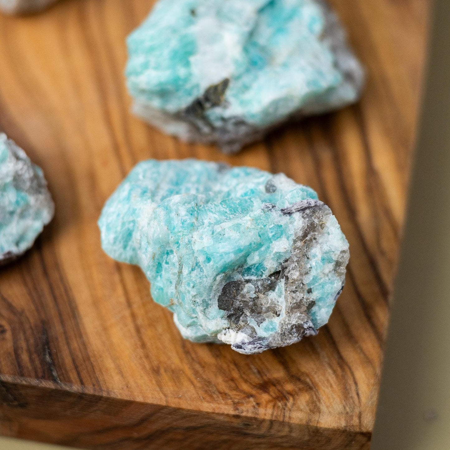 Amazonite Raw Stone, Natural Crystal, Rough Mineral Specimen, Home Decor, Craft Supply, Display Stone, Decorative Crystal Gift, Size 1-1.5"