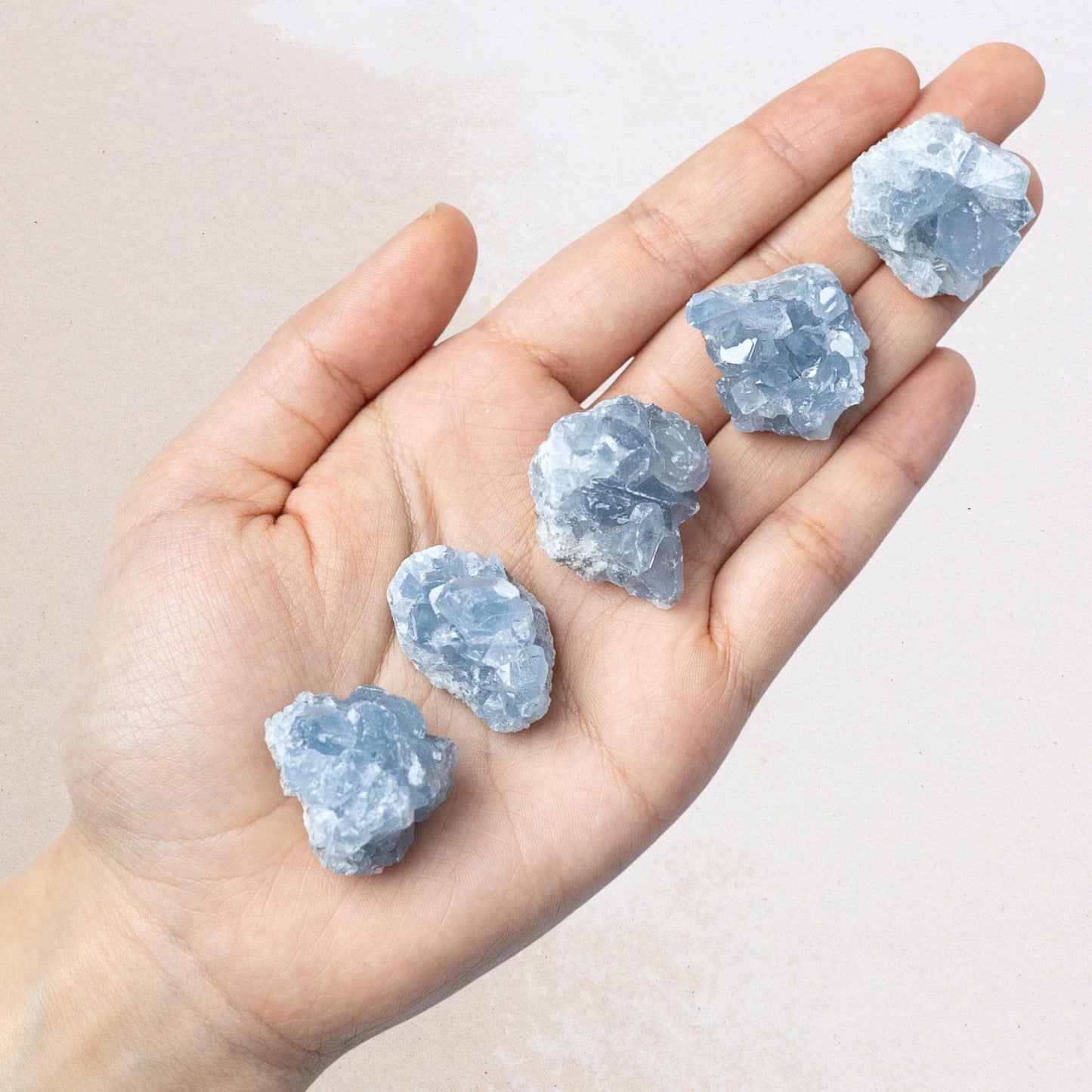 Natural Celestite Crystal Cluster, Raw Blue Celestite Stone, Mineral Specimen, Crystal Decor, Crystal Lovers Gift, Multiple Sizes Available