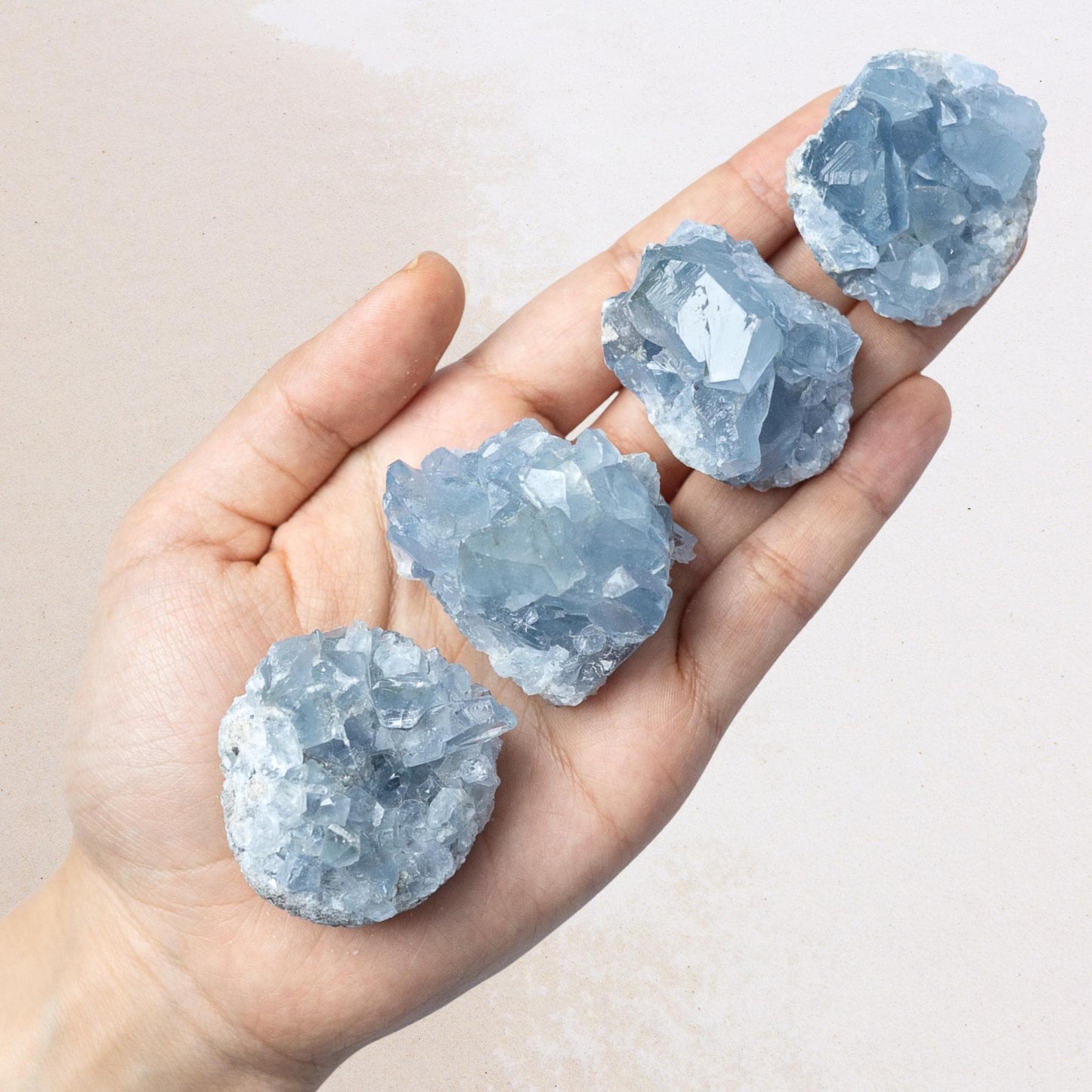 Natural Celestite Crystal Cluster, Raw Blue Celestite Stone, Mineral Specimen, Crystal Decor, Crystal Lovers Gift, Multiple Sizes Available