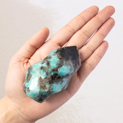 Amazonite Flame, Natural Hand Carved Crystal, Decorative Stone for Home Decor, Crafting, Crystal Gift