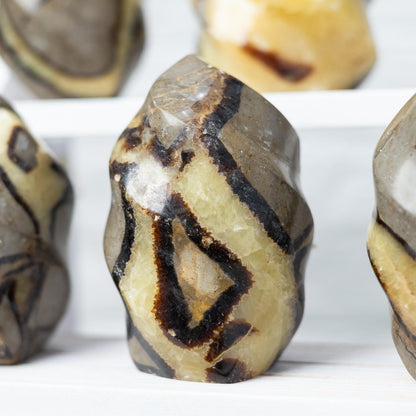 Septarian Flame, Natural Hand Carved Crystal, Decorative Stone for Home Decor, Crafting, Crystal Gift