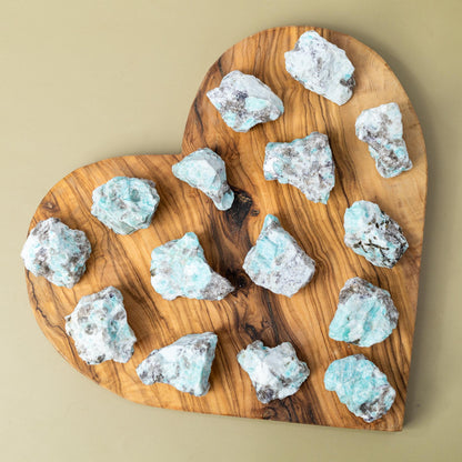 Amazonite Raw Stone, Natural Crystal, Rough Mineral Specimen, Home Decor, Craft Supply, Display Stone, Decorative Crystal Gift, Size 1-1.5"