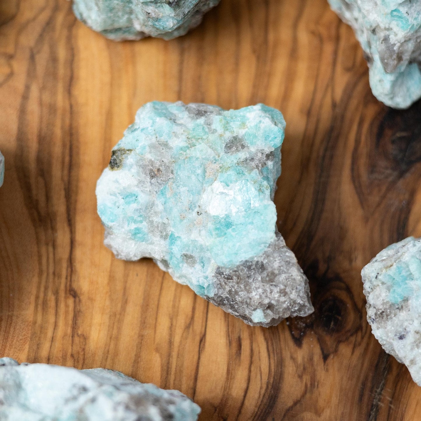 Amazonite Raw Stone, Natural Crystal, Rough Mineral Specimen, Home Decor, Craft Supply, Display Stone, Decorative Crystal Gift, Size 1-1.5"