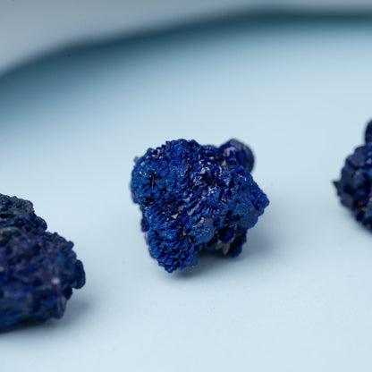 Azurite Cluster, Natural Mineral Specimen, Raw Crystal Cluster, Craft Supply, Collector Stone, Unique Crystal Gift